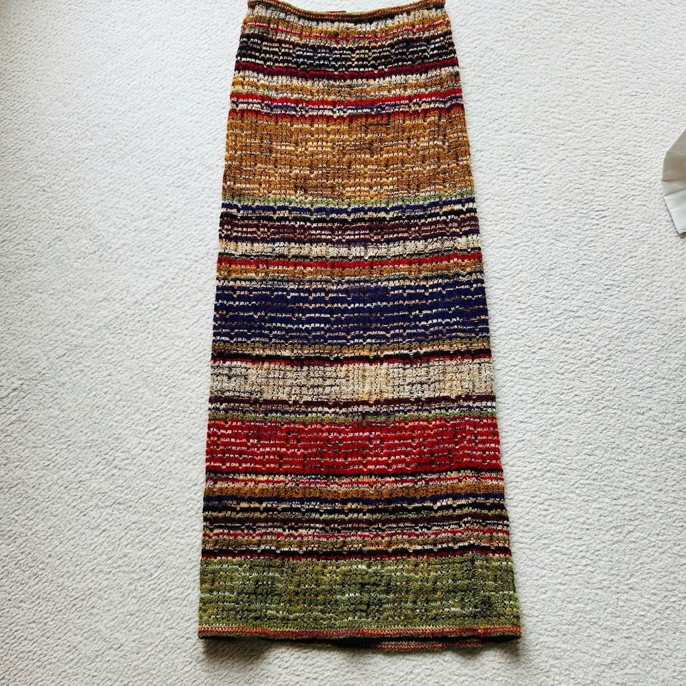 90's Runway MISSONI maxi skirt, size 44.